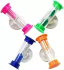 Suction Cup Hourglass Kids Brushing Timer Clock Timer Toothbrush Timer 4Pcs S...