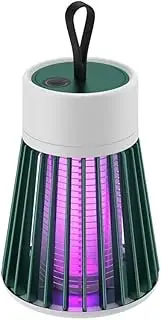 Bug Zapper USB Rechargeable Model Electric Shock Mosquito Killer Lamp Portable Mosquito Lamp for Household Bedroom Outdoor Camping(Green)