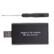 MSATA to USB USB 3.0 to MSATA SSD Enclosure HDD Case A9K33639