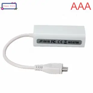 Micro USB 2.0 5P to RJ45 Networks Lan Ethernet Cable Convert