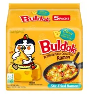 5 Packs of Samyang Cheese Spicy Chicken Flavor Ramen Noodle