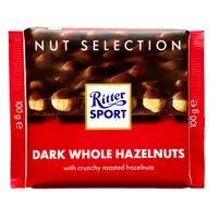 在飛比找PChome24h購物優惠-《Ritter Sport》力特律動可可製品(黑可可榛果)1