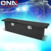 60"X12"X15.5"BLACK ALUMINUM PICKUP TRUCK TRUNK BED CAMPER TOOL BOXSTORAGE+LOCK