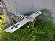Germany Fokker E.III Eindecker Display WWI Model 1/20 Plane SC Airplane Wood