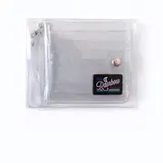 Glitter Transparent Purse Fashion ID Card Holder Wallets Photo Folder Mini Laser Purse Women Clutch Wallet Hanging Neck
