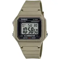 在飛比找momo購物網優惠-【CASIO 卡西歐】卡西歐野戰電子錶-棕色(W-217H-