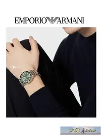 在飛比找Yahoo!奇摩拍賣優惠-商務手錶 宋威龍同款Armani阿瑪尼手表綠水鬼 商務大表盤