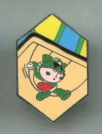 在飛比找Yahoo!奇摩拍賣優惠-2008年北京奧運會紀念徽章--  福娃 妮妮 壘球