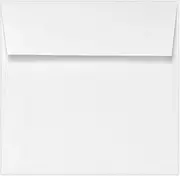 LUXPaper Square Invitation Envelopes | Peel & Press | 6 1/2" x 6 1/2" | Bright White | 70lb. Text | 50 Qty