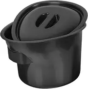 Household Chamber Pot Plastic Bedpan with Lid Durable Urinal Bucket for Elderly and Disabled Easy to Clean and Odor Blocking Design