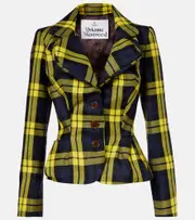 [Vivienne Westwood] Vivienne Westwood Plaid virgin wool blazer AU 16 multicoloured