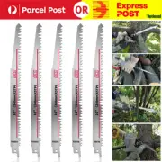 5PCS 240mm Long Reciprocating Saw Blades 5TPI Wood Timber Pruning Tools