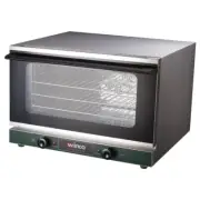 Winco ECO-500 Single Deck Countertop Electric Convection Oven w/ Manual Contr...