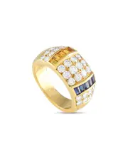 Van Cleef & Arpels 18K 2.84 ct. tw. Diamond & Sapphire Ring (Authentic Pre-Loved)