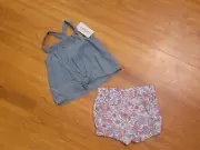NWT Carter’s 2 piece Denim Top w/Bloomer Shorts Size 18 months