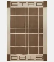 [Etro] Etro Jacquard silk throw One Size brown