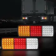 Giantz Pair 75 LED Tail Lights Stop Reverse Indicator 12V Ute Trailer Truck