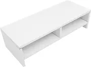 Operitacx Computer Monitor Riser Stand for Desk Desktop Storage Shelf Elevates Screen Height for Clutter Workspace for Office Organization and Efficiency