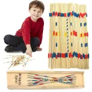 31pc Wooden Pick Up Stick Game - Mikado Traditional Retro Party Toy Gift Present
