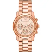 在飛比找蝦皮商城優惠-【MICHAEL KORS】時尚玫瑰金三眼女錶 MK7324