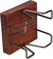 SEWACC Wooden Note Dispenser: Compact Desk Organizer With Hollow Design For Memo Papers Self-stick Notes And Office Accessories