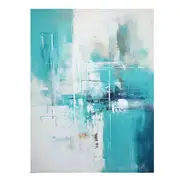 Teal Abstract Canvas Print