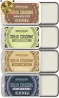 Solid Cologne for Men 4-Pack Cedarwood Sage Vetiver Sandalwood Gift Set 4x14g