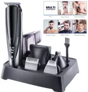 Men Electric Beard Trimmer Kit Cordless Rechargeable Hair Nose Ear Grooming GIFT