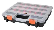 Tactix ORGANISER STORAGE BOX 380mm 21-Compartment, Removable Dividers