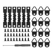 Professional Black Picture Hook Collection Metal Mounting Hook Hangings Solution