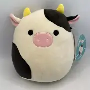 Squishmallows Connor the Cow 8” Inch BNWT Plush Soft Toy Squish Date 04.17.2017