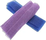 Baluue 2pcs African Exfoliating Bath Sponge Mesh Scrubber for Gentle Skin Cleansing Body Wash Cloth for Men and Women Exfoliation for Smooth Skin