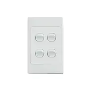 Ultima 4 Gang Switch 250V 16Ax Vertical Pack
