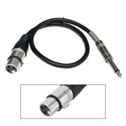 1/4" TRS to XLR Female Patch Cables-Balanced-3.2 Foot Patch Cord Audio Cable