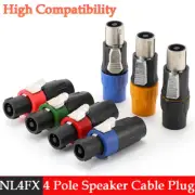 Nl4FX 4 Pole Speaker Cable Plug Connector High Fidelity Sound Quality Dj Amp