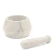 Blue Pheasant Moira Marble Mortar and Pestle