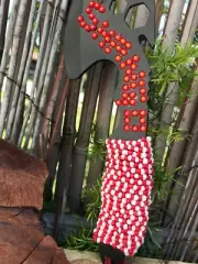 Chango Orisha Axe Shango Decorated double headed axe - Hacha de GUERRERO Shango