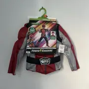 Beast Morphers Power Rangers Red Ranger Muscle Costume Toddler Size 3T-4T New