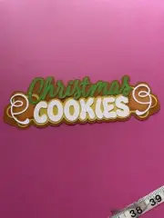 Christmas Cookies layered scrapbook paper design handmade in Mt