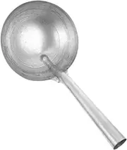 Iron Water Ladle Scoop with Ergonomic Handle Durable Deep Serving Spoon for Feeding Supplies Home and Garden Long Lasting and Polished Design for Efficient Use
