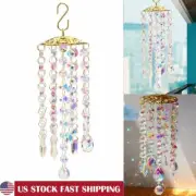 Outdoor Colorful Crystal Wind Chimes Home Garden Patio Lawn Hanging Decor 2025