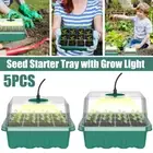 18Pcs Seed Starter Tray Set Seed Starter Kit with Grow Light Mini Seedling ./*