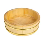 Sushi Rice Bowl Bucket Storage Container Round for Restaurant Man