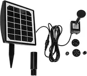PartyKindom 1 Set Creative Solar Water Fountain Garden Landscape Water Pump for Outdoor Decor Low Noise Design for Oxygen Circulation and Garden Decoration