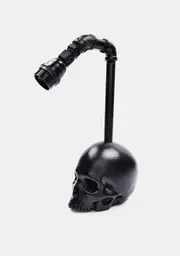 [The Blackened Teeth] Noir Skull Desk Lamp