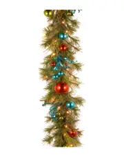 National Tree Company 9' x 14 Decorative Collection Retro Garland