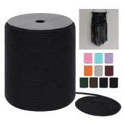 Macrame Cord 4mm x 240Yards (722Feet), Colored Cotton Macrame Rope - 3 Strand...
