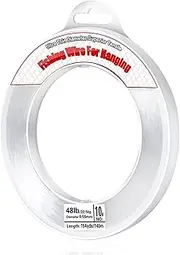 Clear Fishing Wire, Acejoz 656FT Fishing Line Clear Invisible Hanging Wire Strong Nylon String Supports 40 Pounds for Balloon Garland Hanging Decorations.
