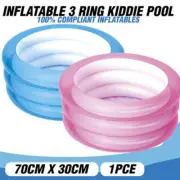 NEW Inflatable Kiddie Pool - Blue /Pink Outdoor Swimming Pool Au Stock