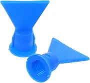 CHILDWEET 2pcs Caulking Nozzle Tool Flat Sealant Applicator Tips for Window Glue Dispenser Durable Plastic Reusable Leak Design for Door Frames Sealing